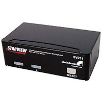 Startech.com 2 Port StarView KVM Switch PS/2+Serial (SV231) Startech.com 2 Port StarView KVM Switch PS/2+Serial (SV231)